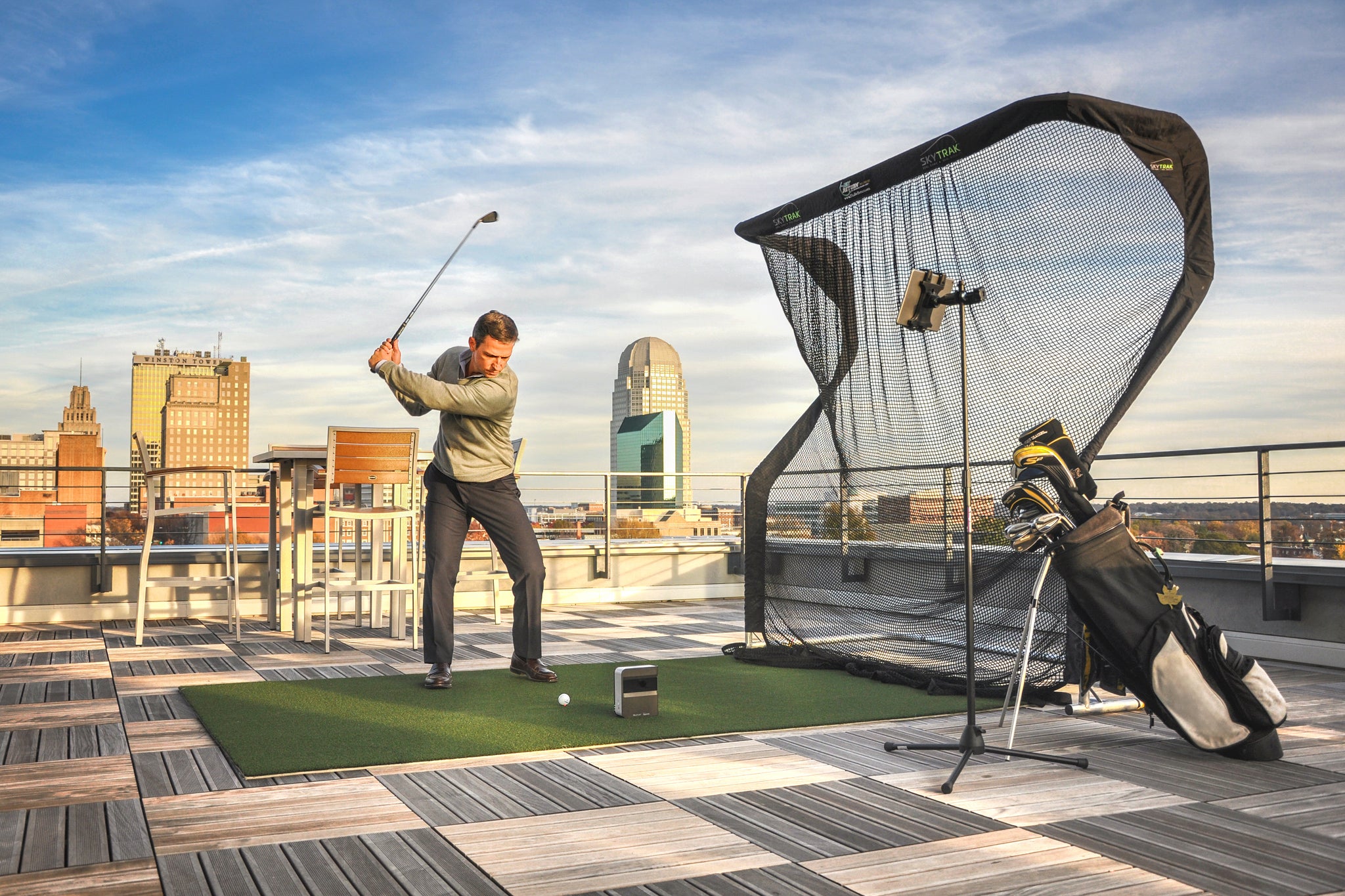 SkyTrak & The Net Return Golf Nets